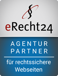 erecht24 siegel agenturpartner blau