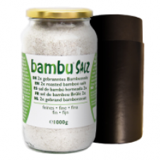 Bambu® Meersalz 2x gebrannt - feinkristallin - Glas, 1000 g